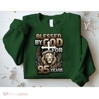 Blessed By God For 95 Years Religious Themed 95th Birthday Sweatshirt thumb 2