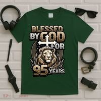 Blessed By God For 95 Years Religious Themed 95th Birthday T-Shirt thumb 5