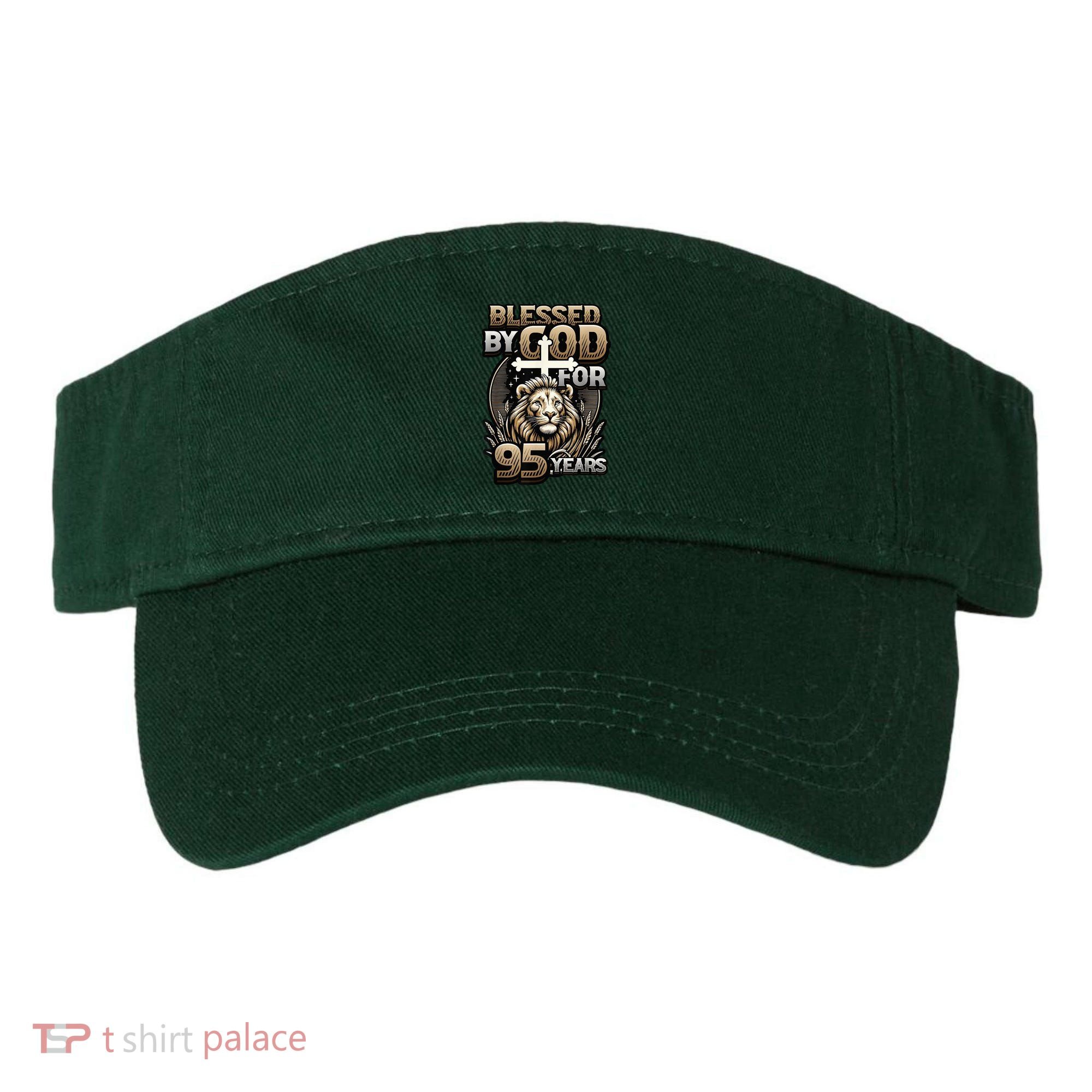 Blessed By God For 95 Years Religious Themed 95th Birthday Visor