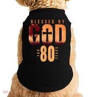 Blessed By God For 80 Years 80th Birthday Religious Theme Doggie Tank thumb 0