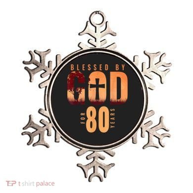 Blessed By God For 80 Years 80th Birthday Religious Theme Ornament