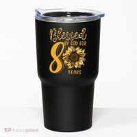 Blessed By God For 80 Years 80th Birthday Tumbler thumb 0