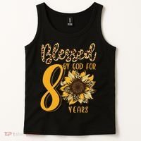 Blessed By God For 80 Years 80th Birthday Tank Top thumb 2