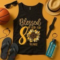 Blessed By God For 80 Years 80th Birthday Tank Top thumb 4