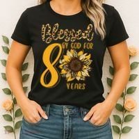 Blessed By God For 80 Years 80th Birthday Women's T-Shirt thumb 2