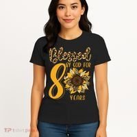 Blessed By God For 80 Years 80th Birthday Women's T-Shirt thumb 4