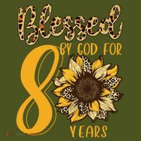 Blessed By God For 80 Years 80th Birthday Long Sleeve Shirt thumb 2