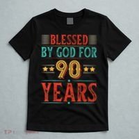 Blessed By God For 90 Year Christian 90th Birthday T-Shirt thumb 5
