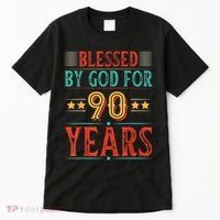 Blessed By God For 90 Year Christian 90th Birthday Tall T-Shirt thumb 0