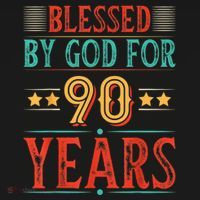 Blessed By God For 90 Year Christian 90th Birthday Women's Hoodie thumb 2