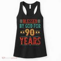 Blessed By God For 90 Year Christian 90th Birthday Women's Tank Top thumb 0