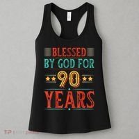 Blessed By God For 90 Year Christian 90th Birthday Women's Tank Top thumb 3