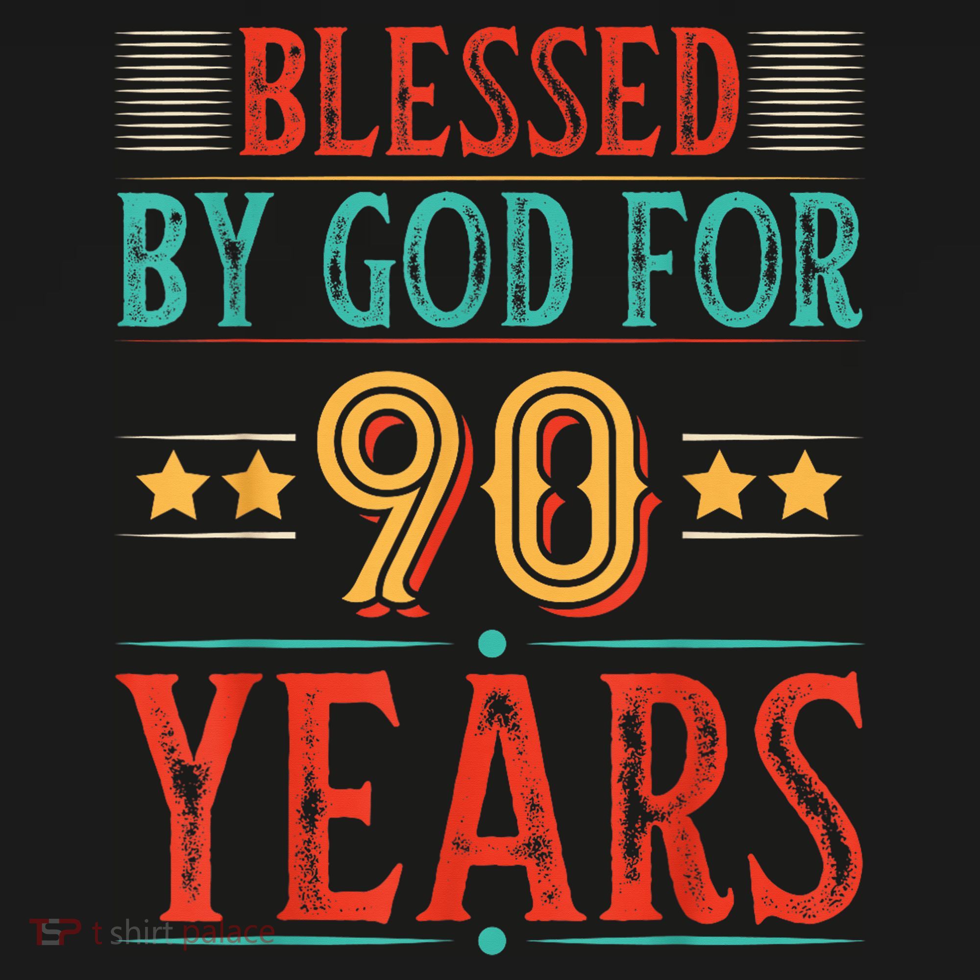 Blessed By God For 90 Year Christian 90th Birthday Women's Tank Top