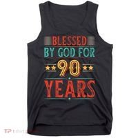 Blessed By God For 90 Year Christian 90th Birthday Tank Top thumb 0
