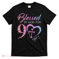 Blessed By God For 90 Years 90th Birthday T-Shirt thumb 0