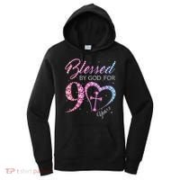 Blessed By God For 90 Years 90th Birthday Women's Hoodie thumb 0