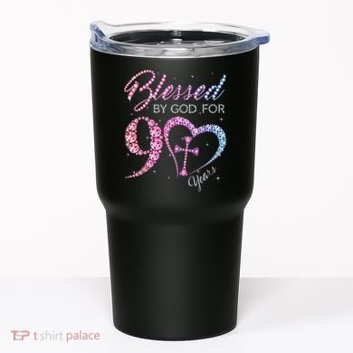 Blessed By God For 90 Years 90th Birthday Tumbler