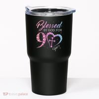 Blessed By God For 90 Years 90th Birthday Tumbler thumb 0