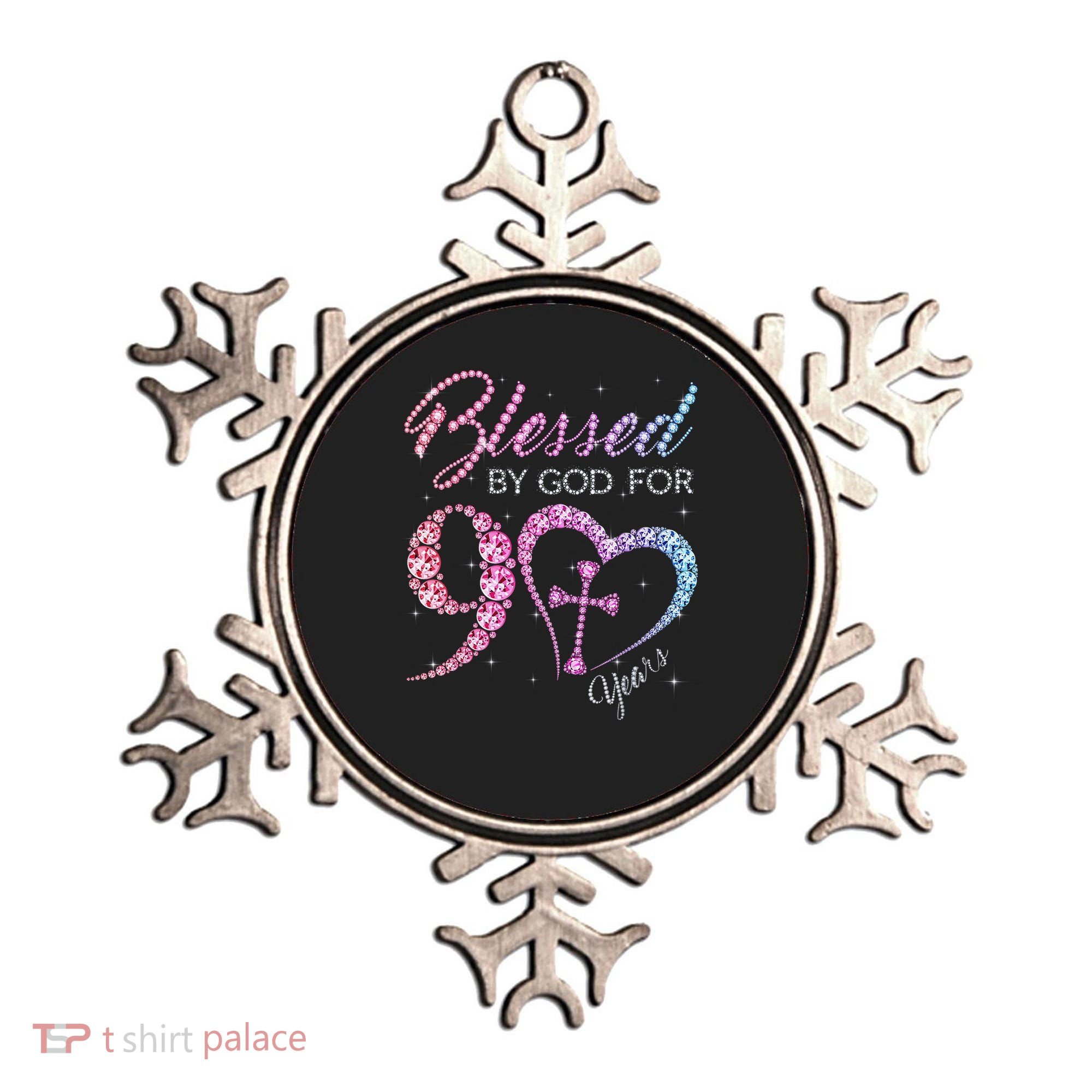 Blessed By God For 90 Years 90th Birthday Ornament