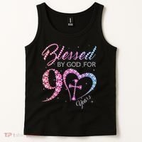 Blessed By God For 90 Years 90th Birthday Tank Top thumb 2