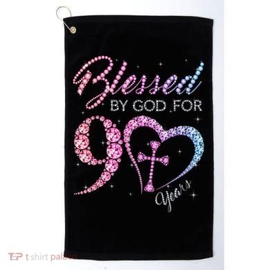 Blessed By God For 90 Years 90th Birthday Golf Towel