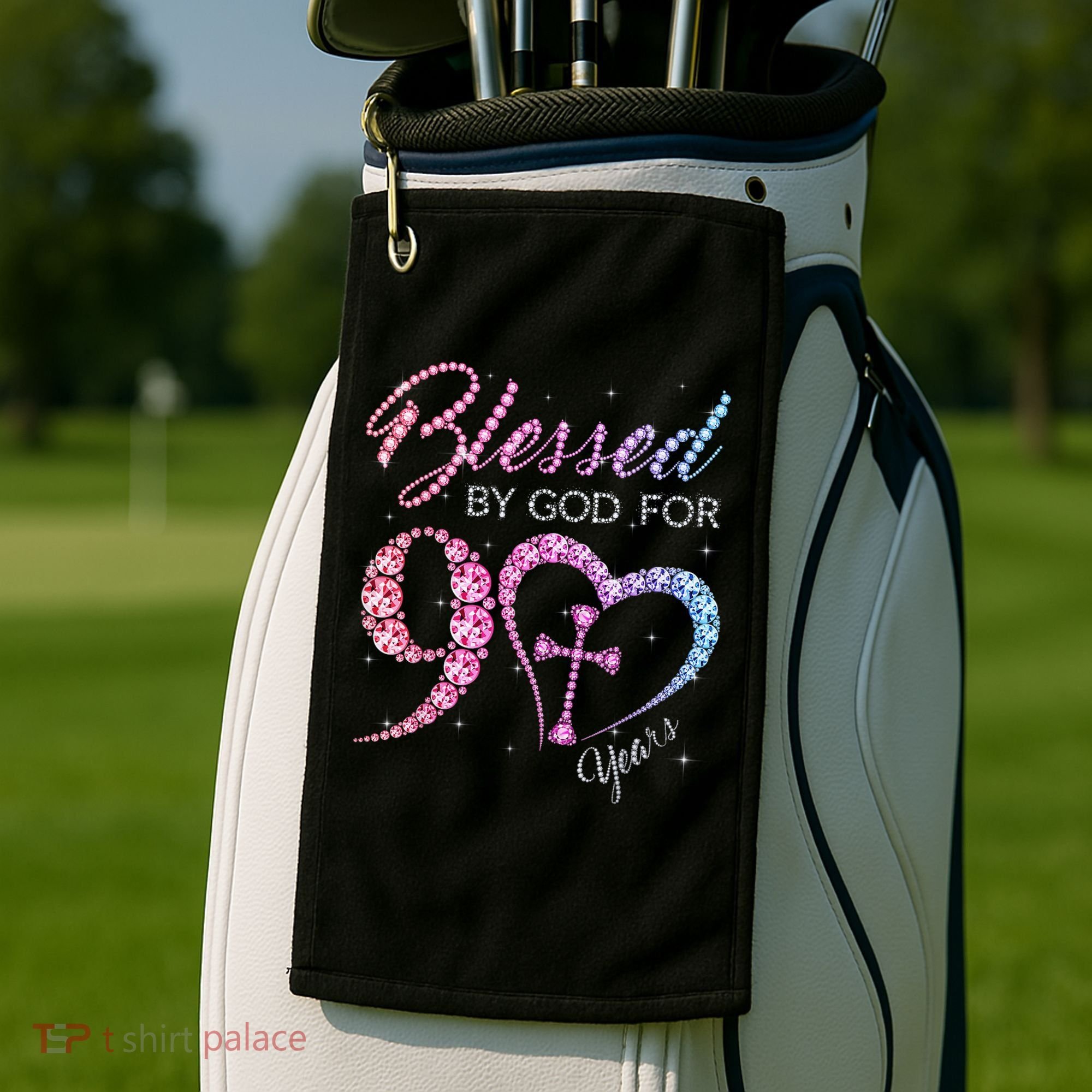 Blessed By God For 90 Years 90th Birthday Golf Towel