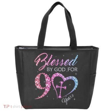 Blessed By God For 90 Years 90th Birthday Tote Bag