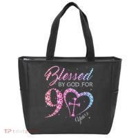 Blessed By God For 90 Years 90th Birthday Tote Bag thumb 0