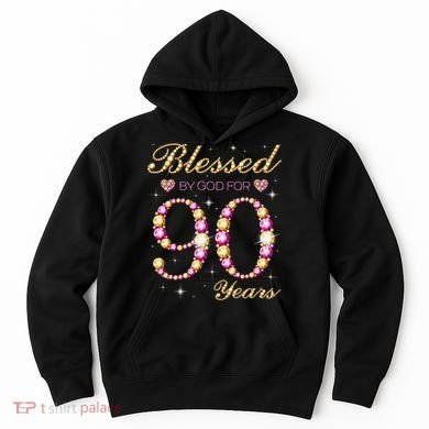 Blessed By God For 90 Years Old 90th Birthday Party Hoodie
