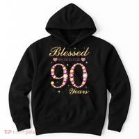 Blessed By God For 90 Years Old 90th Birthday Party Hoodie thumb 0