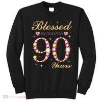 Blessed By God For 90 Years Old 90th Birthday Party Sweatshirt thumb 0