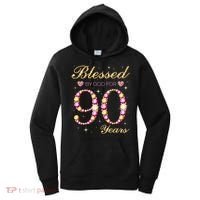 Blessed By God For 90 Years Old 90th Birthday Party Women's Hoodie thumb 0