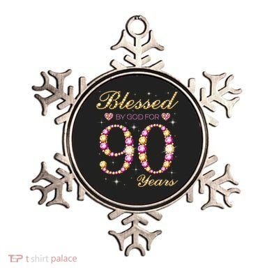 Blessed By God For 90 Years Old 90th Birthday Party Ornament