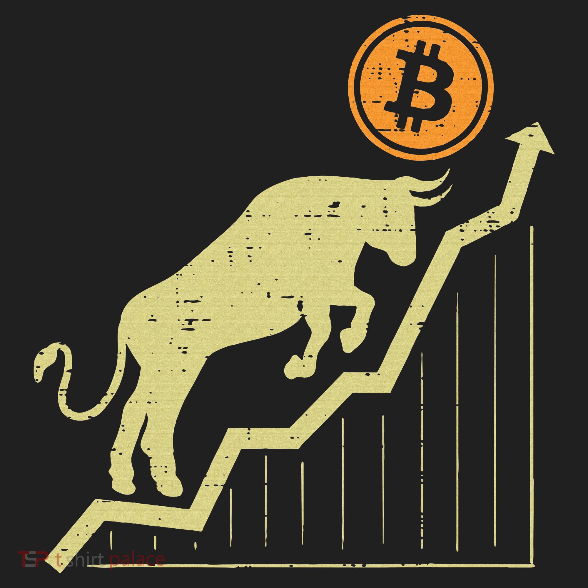 Bitcoin Bull Graph Bullish Btc Crypto Cryptocurrency Trader Women's Sweatshirt