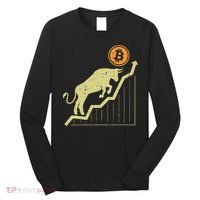 Bitcoin Bull Graph Bullish Btc Crypto Cryptocurrency Trader Long Sleeve Shirt thumb 0