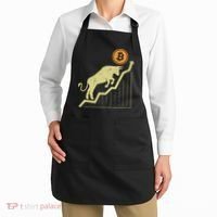 Bitcoin Bull Graph Bullish Btc Crypto Cryptocurrency Trader Apron thumb 2