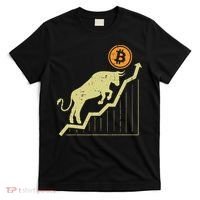 Bitcoin Bull Graph Bullish Btc Crypto Cryptocurrency Trader T-Shirt thumb 0