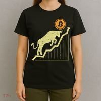 Bitcoin Bull Graph Bullish Btc Crypto Cryptocurrency Trader T-Shirt thumb 4