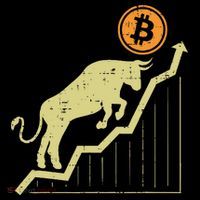 Bitcoin Bull Graph Bullish Btc Crypto Cryptocurrency Trader Women's Hoodie thumb 2