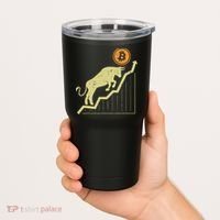 Bitcoin Bull Graph Bullish Btc Crypto Cryptocurrency Trader Tumbler thumb 2