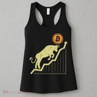 Bitcoin Bull Graph Bullish Btc Crypto Cryptocurrency Trader Women's Tank Top thumb 3