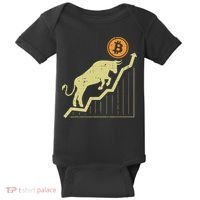 Bitcoin Bull Graph Bullish Btc Crypto Cryptocurrency Trader Baby Bodysuit thumb 0