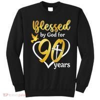 Blessed By God For 90 Years Old 90th Birthday Party Sweatshirt thumb 0