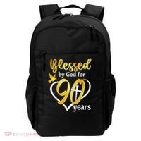 Blessed By God For 90 Years Old 90th Birthday Party Backpack thumb 0