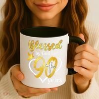 Blessed By God For 90 Years Old 90th Birthday Party Coffee Mug thumb 3