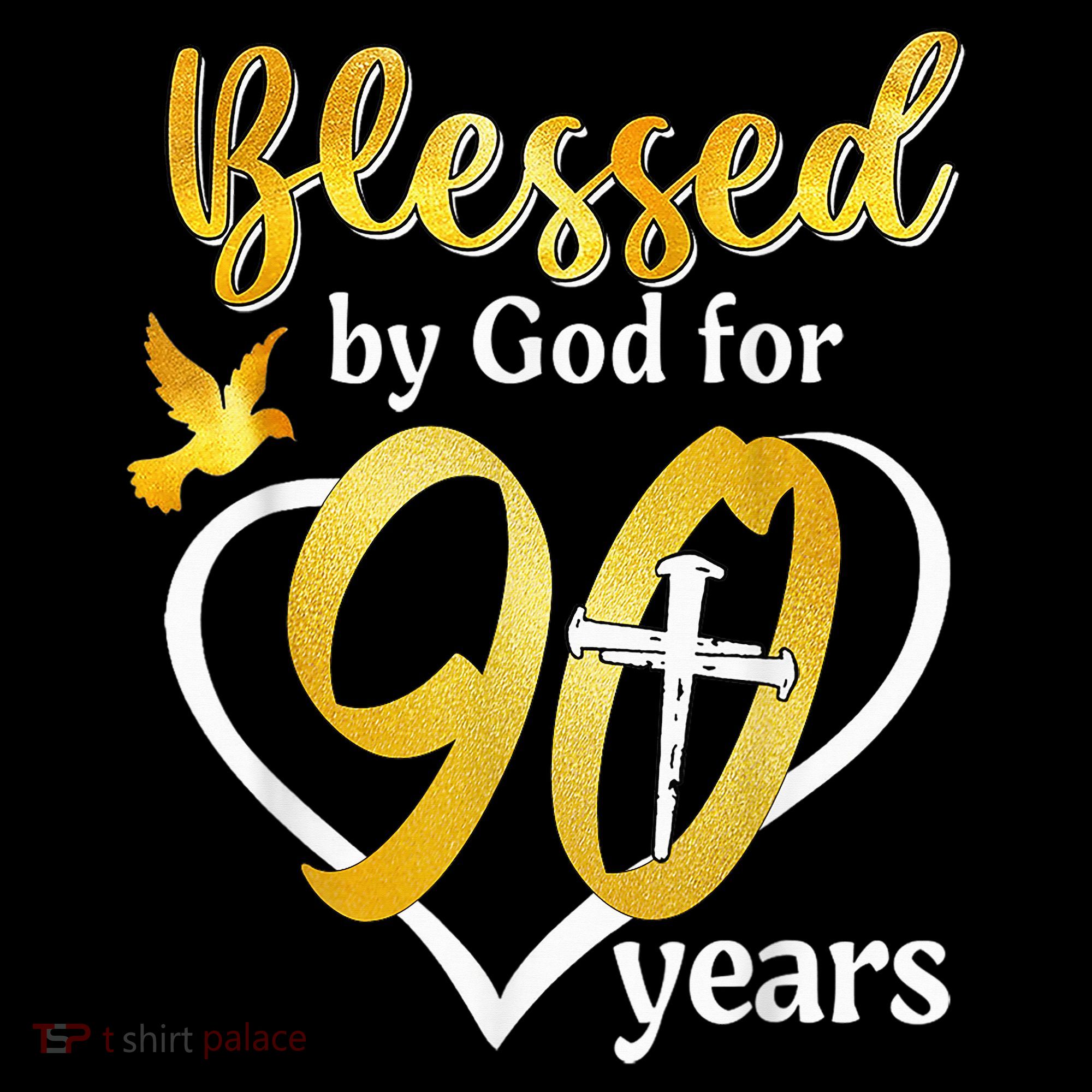 Blessed By God For 90 Years Old 90th Birthday Party Coffee Mug