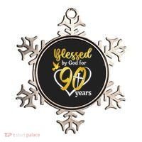 Blessed By God For 90 Years Old 90th Birthday Party Ornament thumb 0