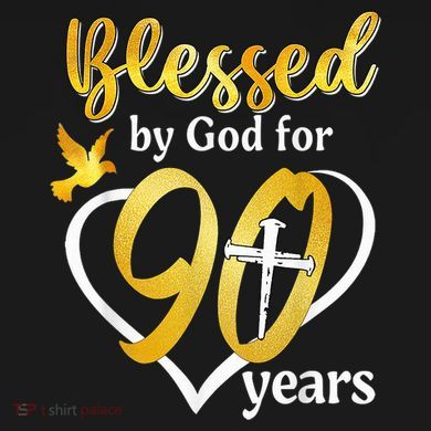 Blessed By God For 90 Years Old 90th Birthday Party Ornament