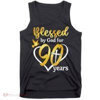 Blessed By God For 90 Years Old 90th Birthday Party Tank Top thumb 0