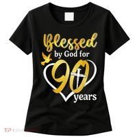 Blessed By God For 90 Years Old 90th Birthday Party Women's T-Shirt thumb 0